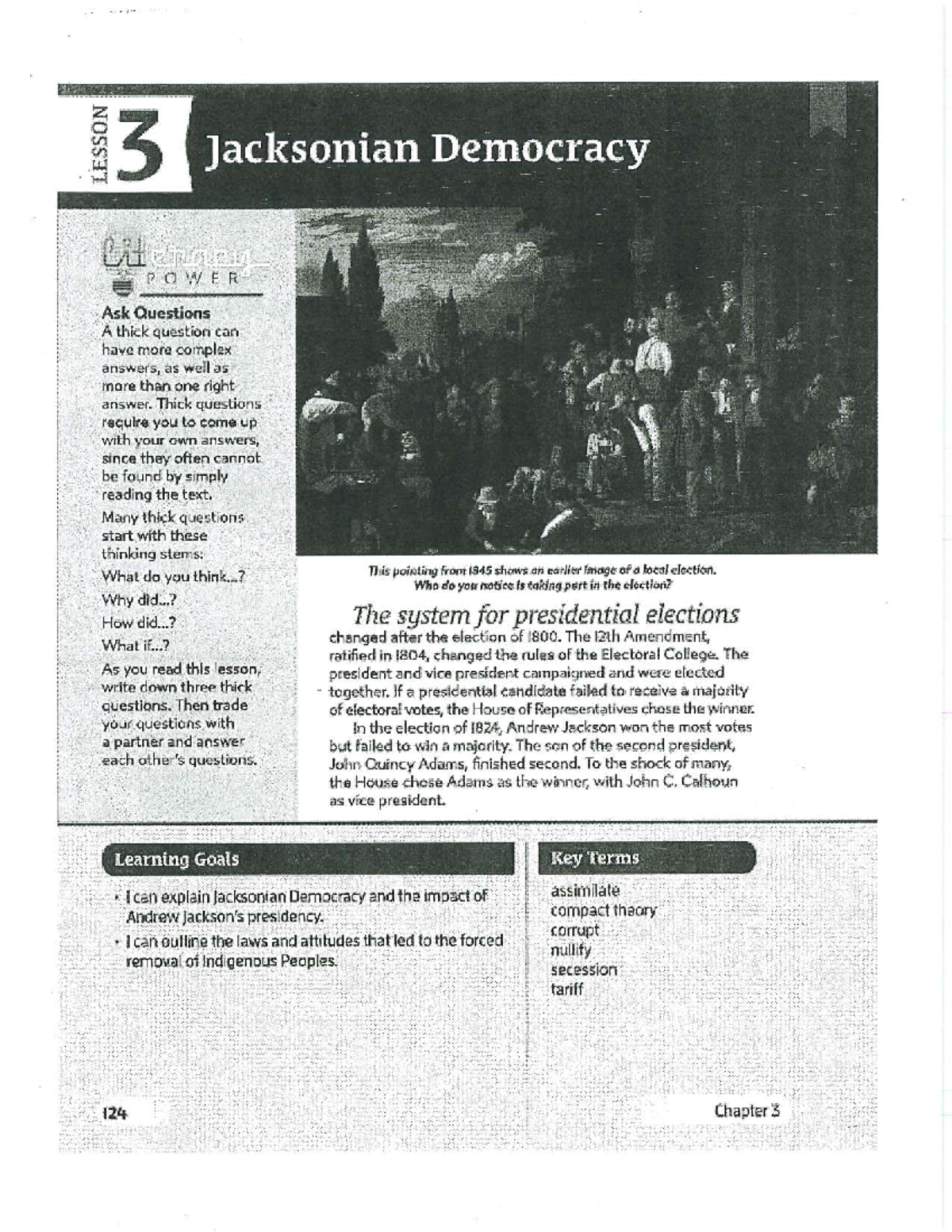 LESSON 124: Jacksonian Democracy & the Corrupt Bargain Explained - Studocu