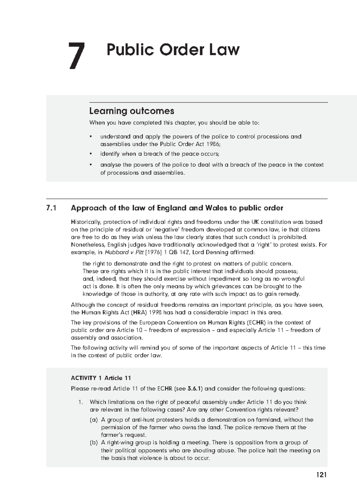 Public Order Law: Understanding Police Powers & ECHR Implications (2425 ...