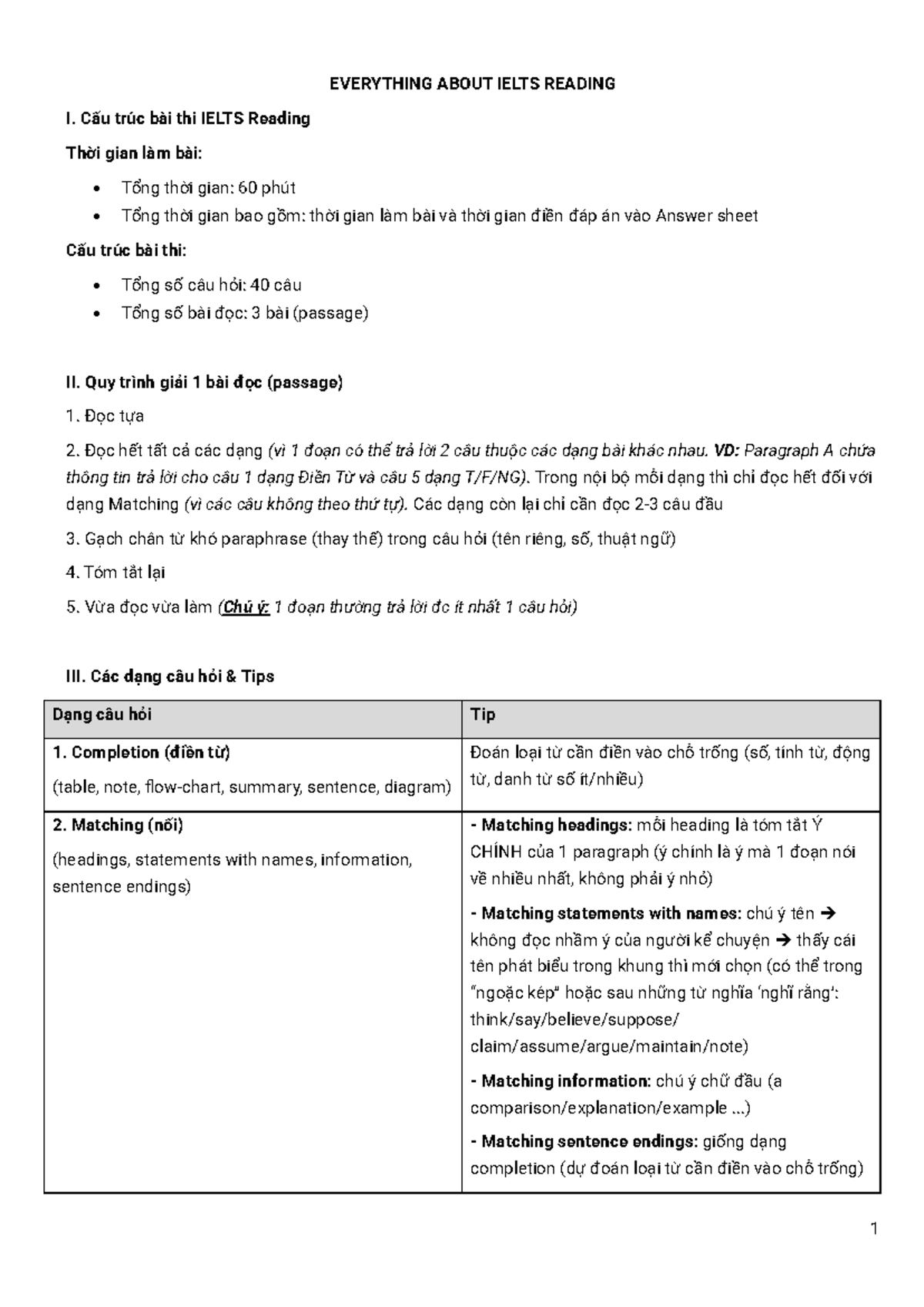 IELTS Reading Structure & Strategies: Complete Guide - Studocu
