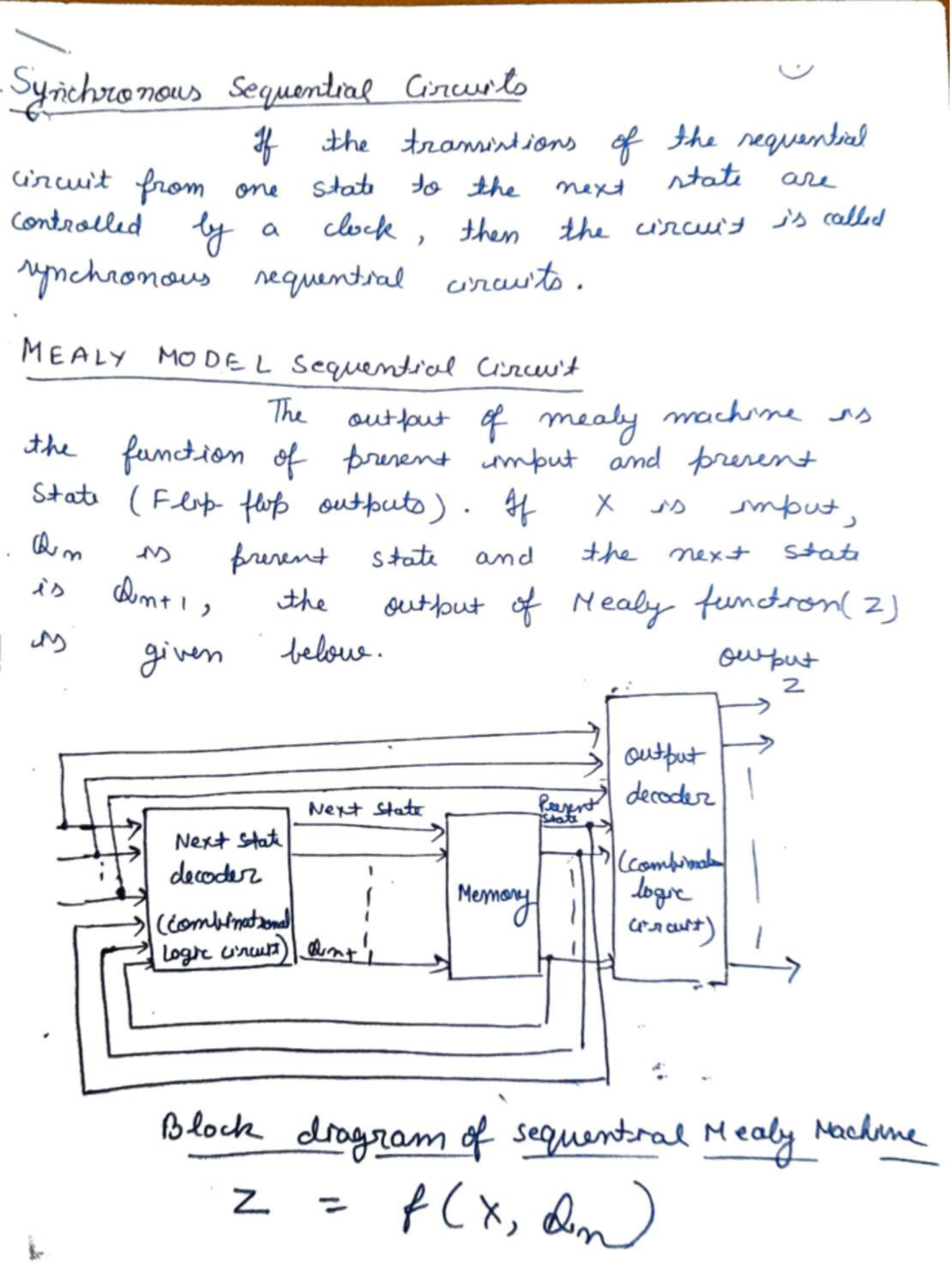 Unit 4 Notes on Synchronous Sequential Circuits - DE BOE309 - Studocu