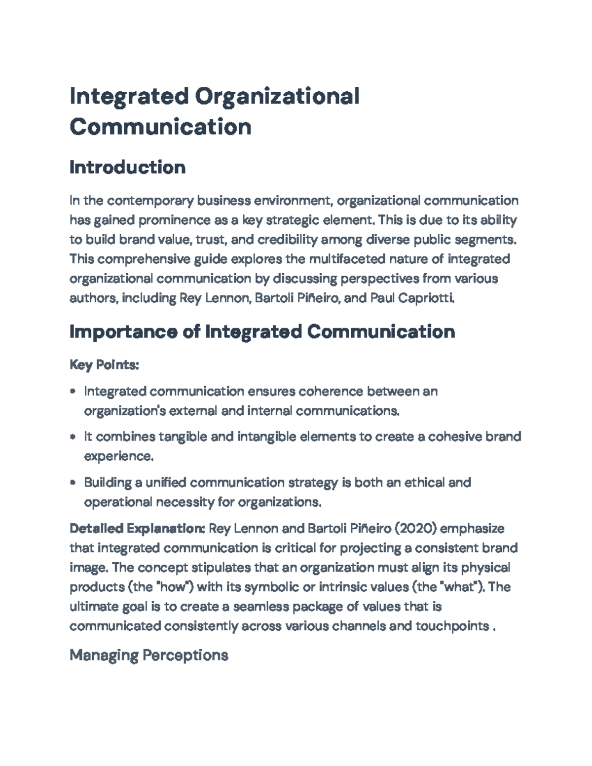 Integrated Organizational Communication: Strategies for Success ...