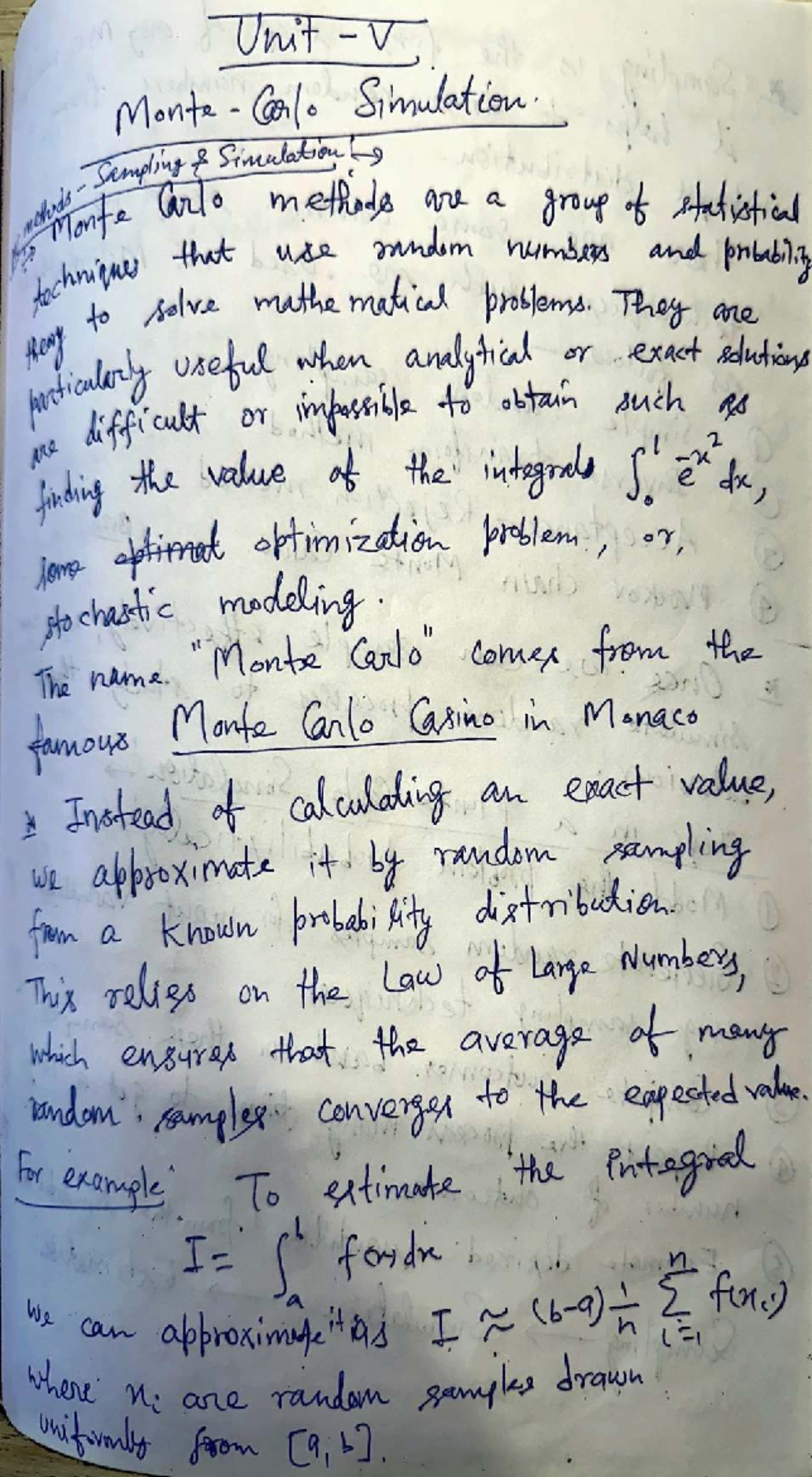 Unit 5 Lecture Notes for Course Code: t