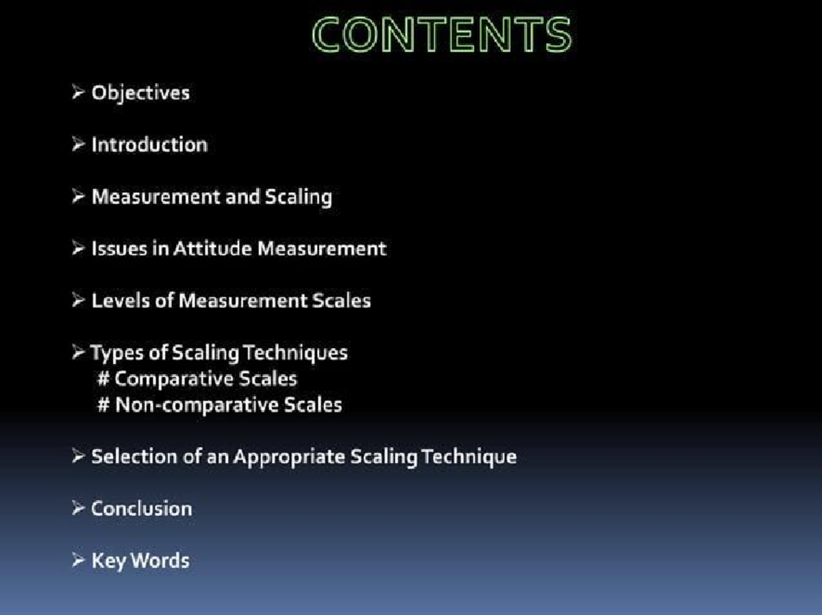 Measurement & Scaling Techniques in Research Methodology - Studocu