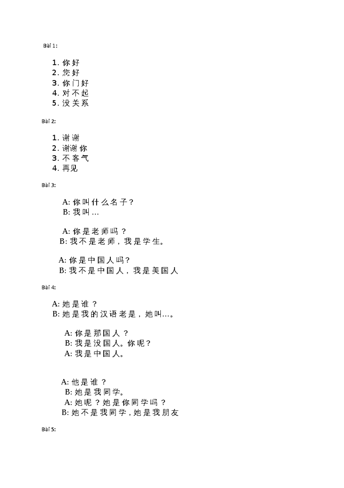 Chinese Language Basics: Essential Phrases and Conversations - Studocu
