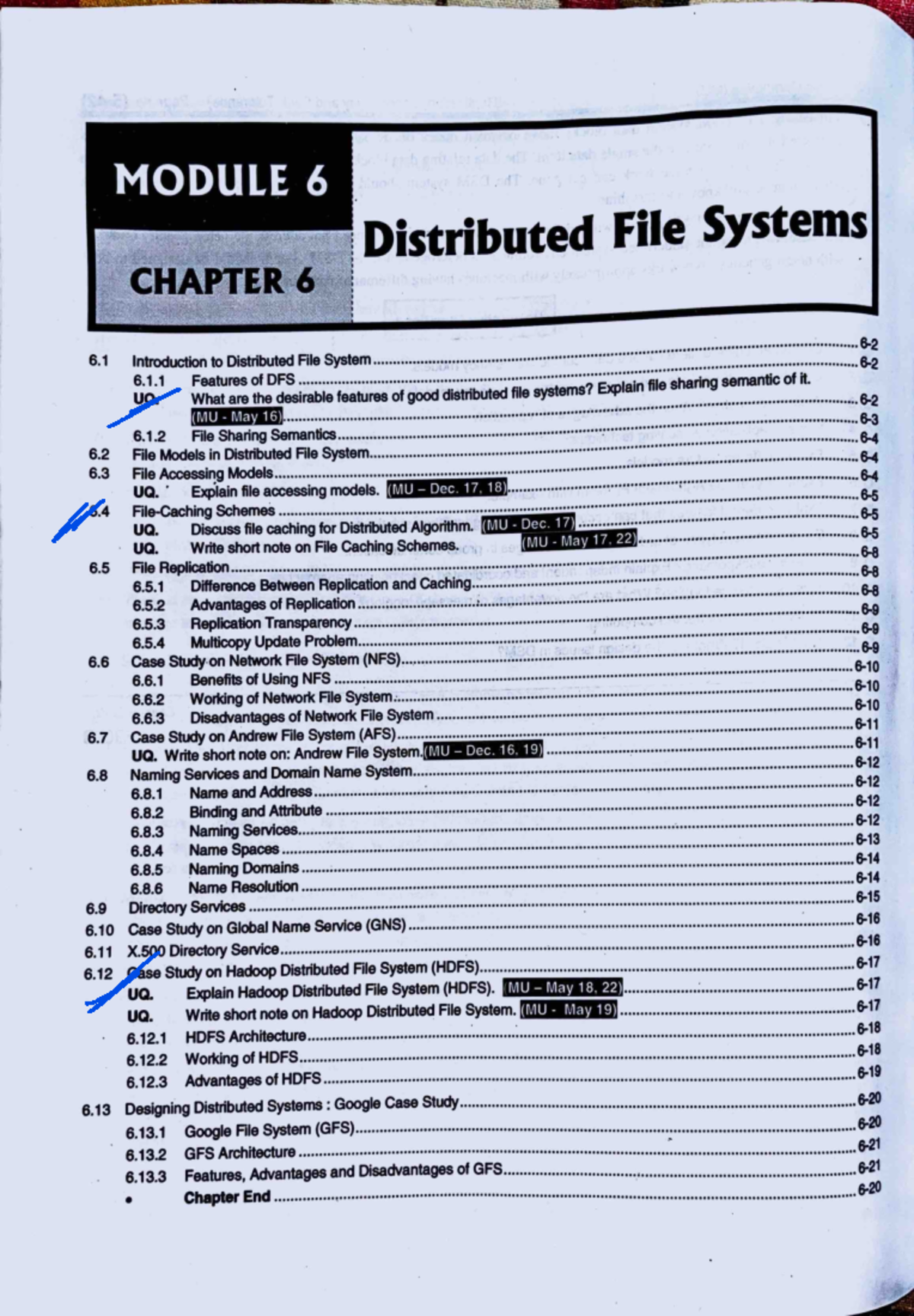 Module 6: Overview of Distributed File Systems (DFS) - Studocu