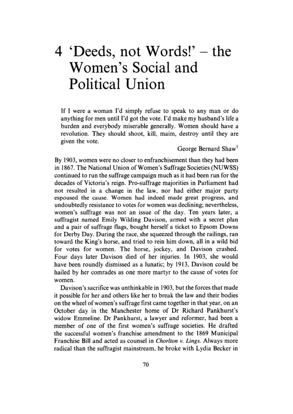 Sophia A. van Wingerden, Chap 4, The Women Suffrage Movement in Britain ...