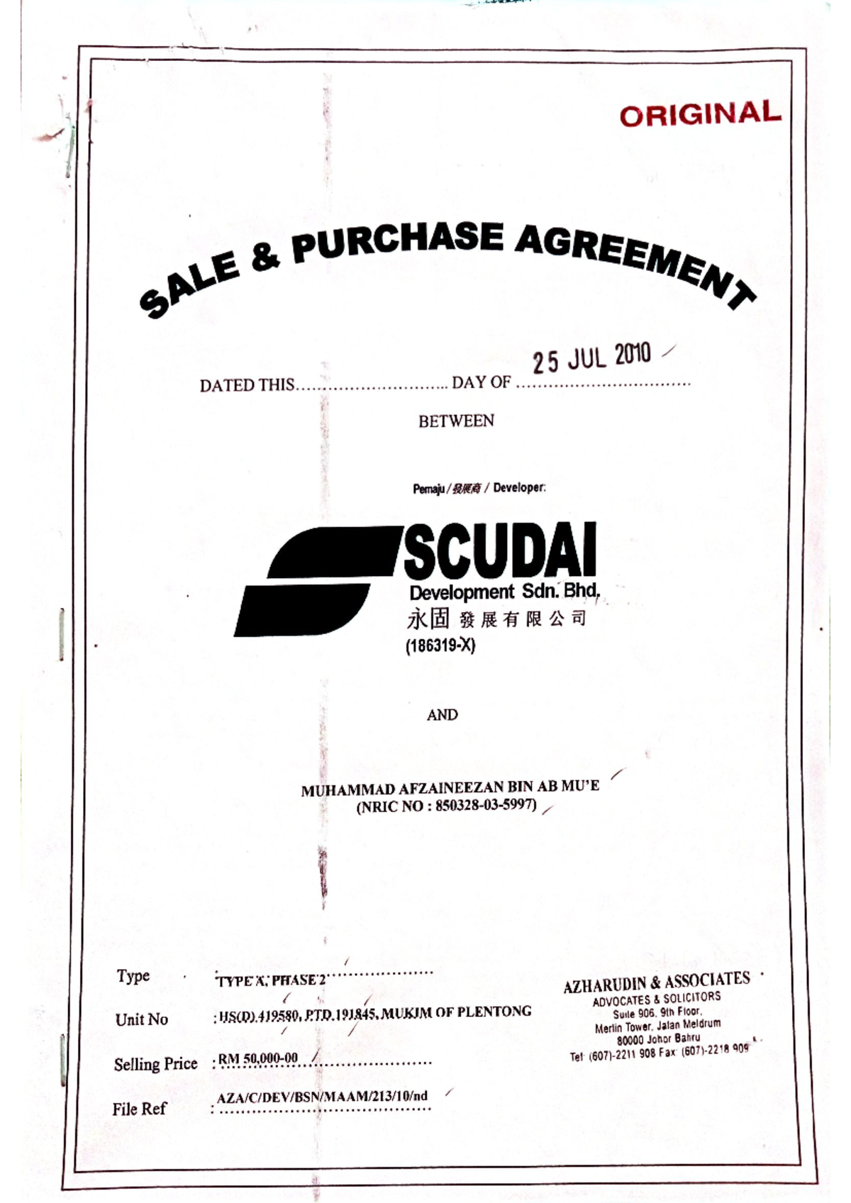 Document 33 - Construction for building - Business Law - Studocu