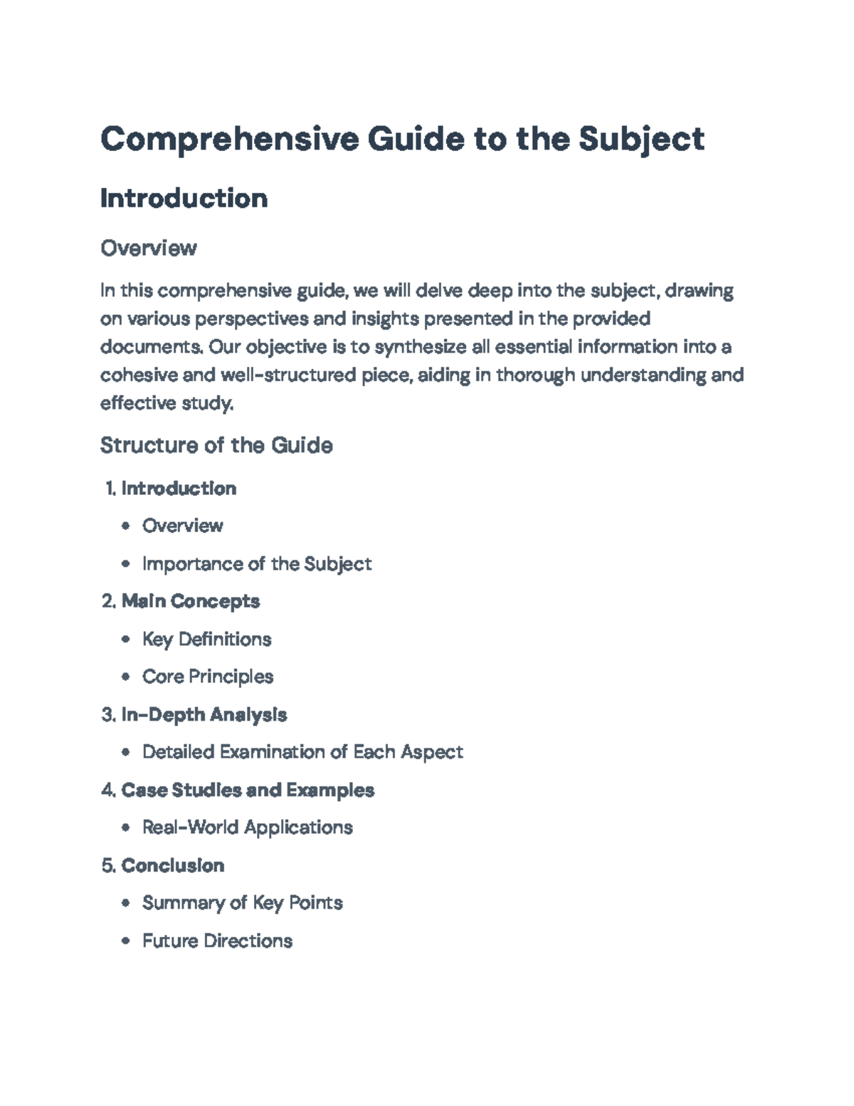 Comprehensive Guide to Understanding Core Concepts and Principles ...