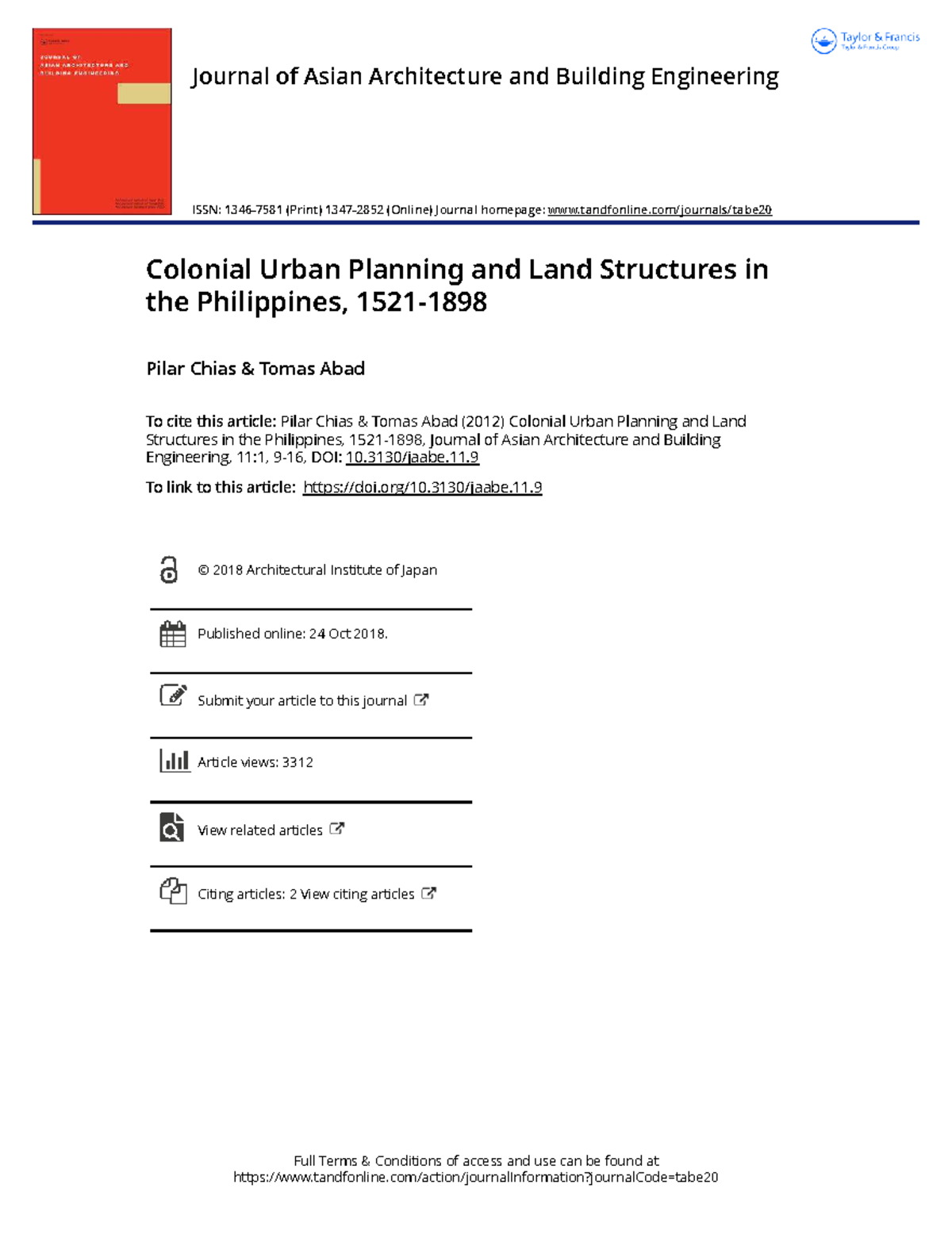 Colonial Urban Planning & Land Structures in the Philippines (1521-1898 ...