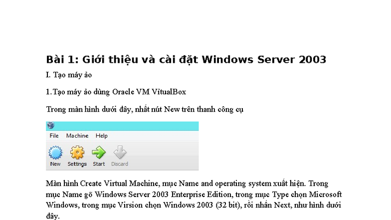 Hướng Dẫn Thực Hành: Cài Đặt Windows Server 2003 trên Oracle VM ...