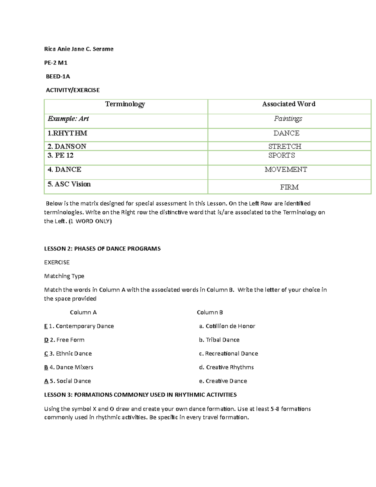 M1-PE2 - you can use it as a basis in answering your assignments and ...