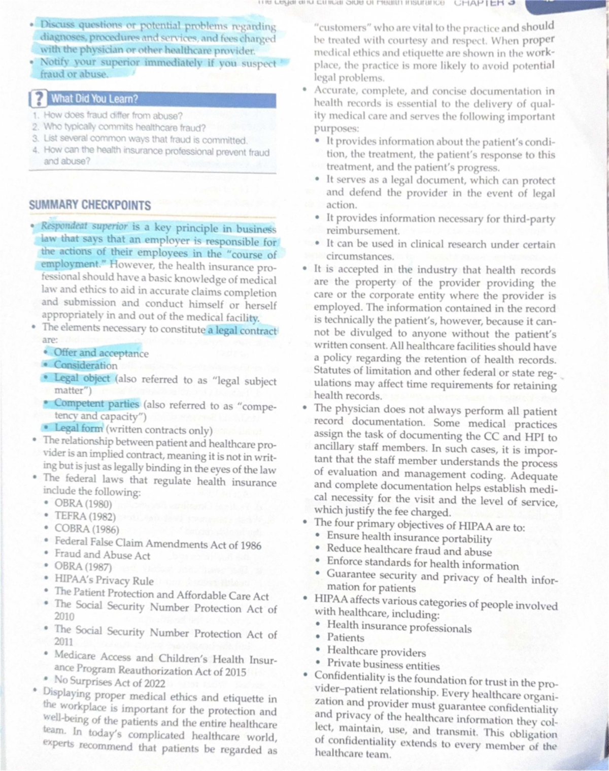 Midterm Study Guide for Course XYZ: Medical Ethics & Documentation ...