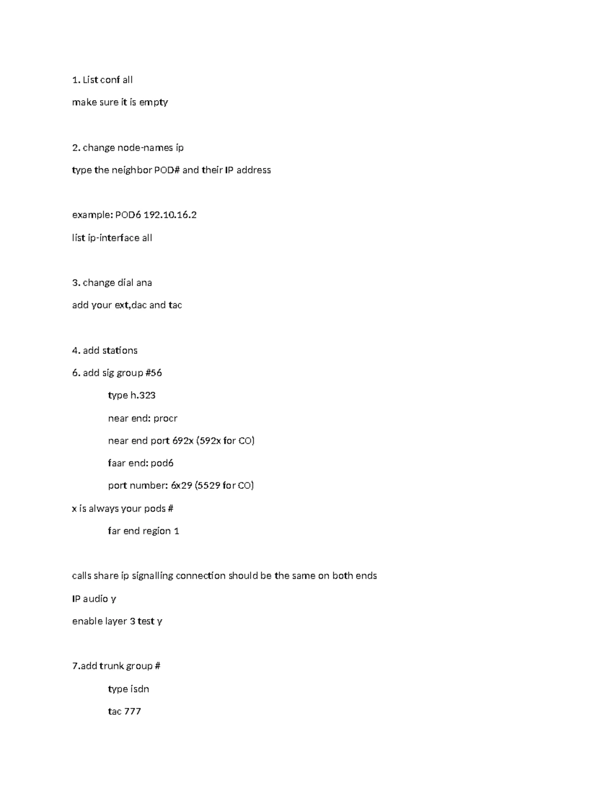 VOIP Lab Test (Exam) - Configuration and Dialplan Steps - Studocu