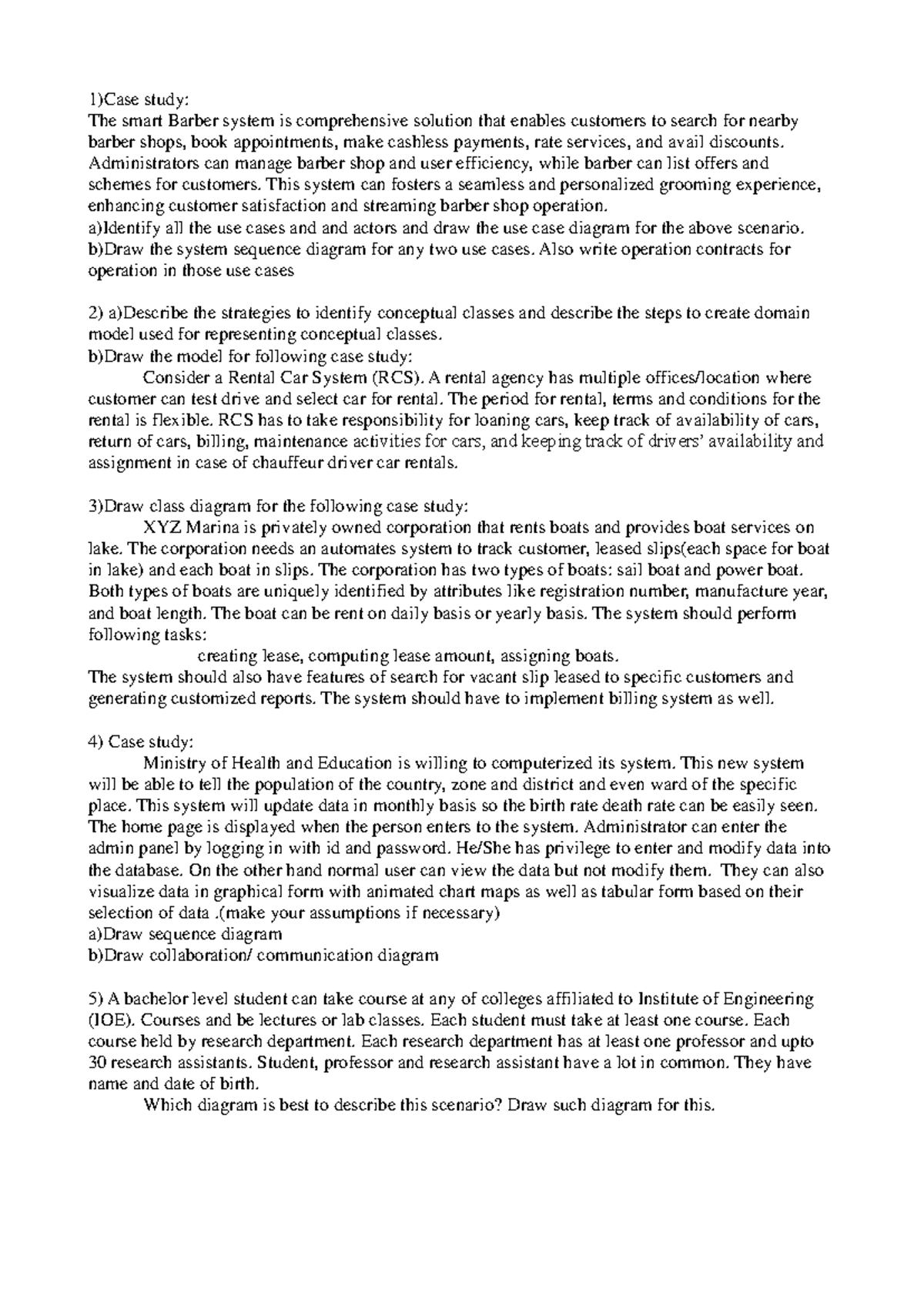 Important Case Studies for Computer Science Systems (CS101) - Studocu