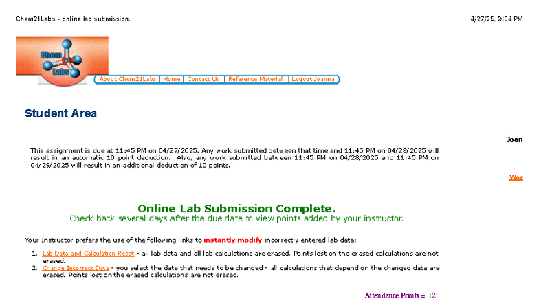 Chem21Labs - Online Lab Submission: pH Titration Curves Analysis - Studocu
