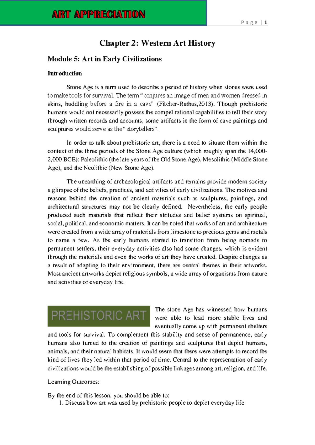 GEC 5 Midterm - GEC 5 - Chapter 2: Western Art History Module 5: Art in ...