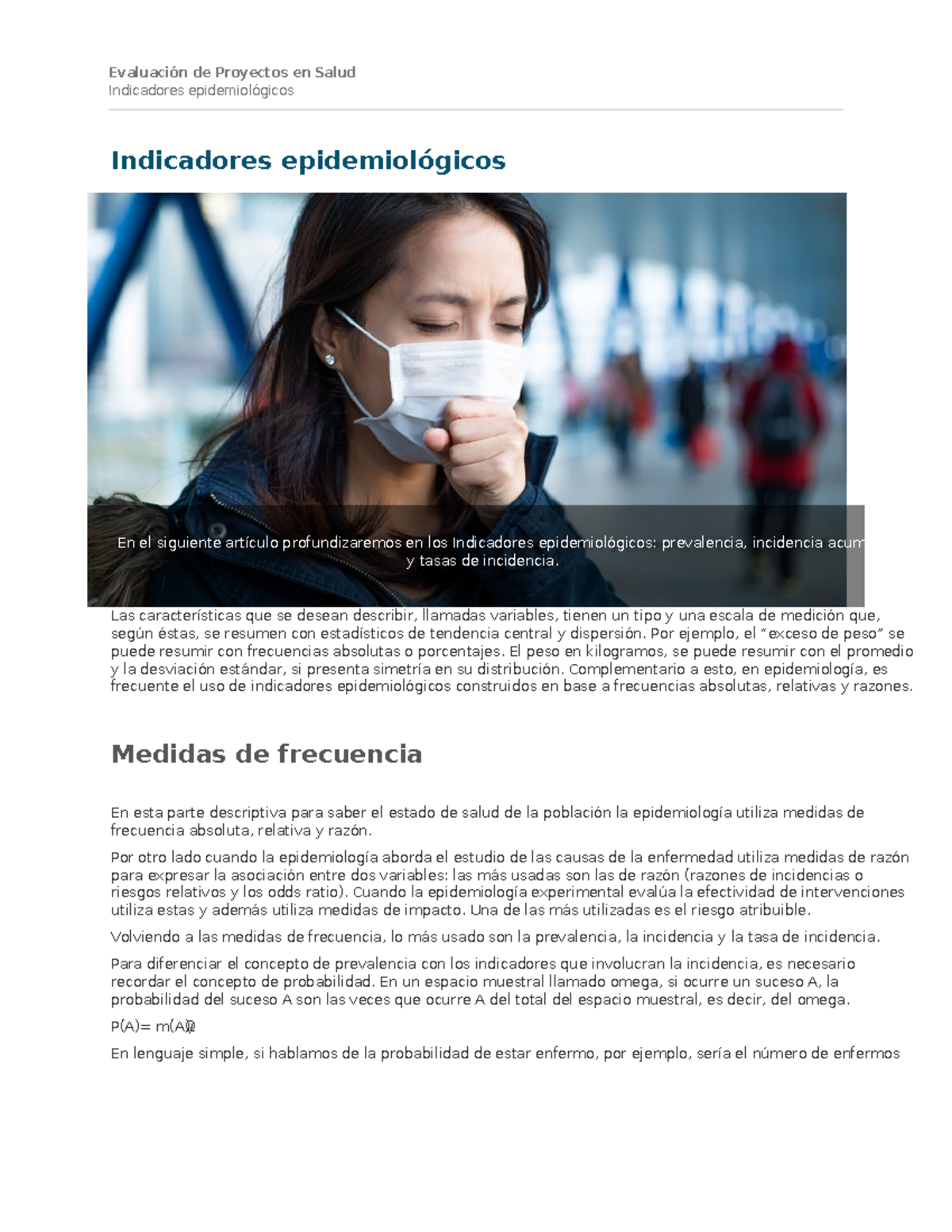 Indicadores Epidemiológicos: Prev., Incid. y Tasas - 6434365 a527a6 ...