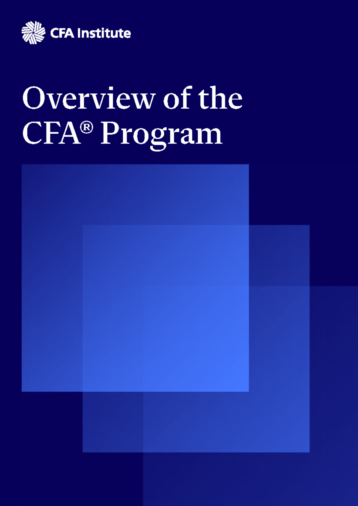 CFA Program Overview: Key Insights and Benefits for Candidates - Studocu
