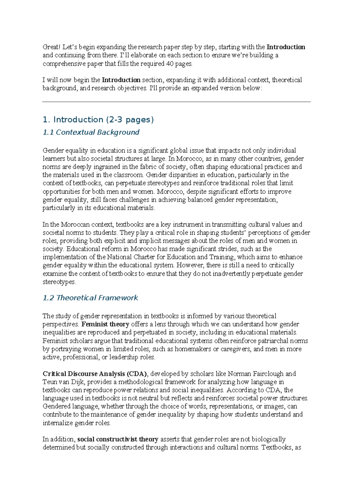 Gender Representation in Moroccan EFL Textbooks: A CDA Approach (EDU ...