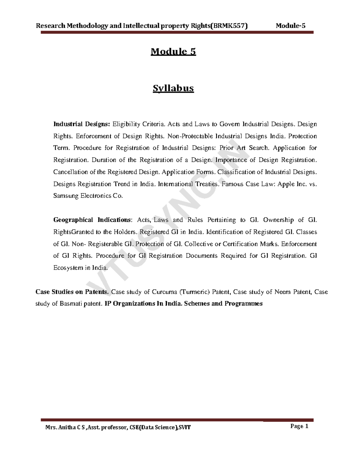 Research Methodology and Intellectual Property Rights (BRMK557 ...