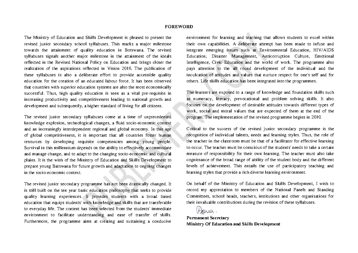 JC Social Studies Syllabus: Revised Curriculum Overview - Studocu