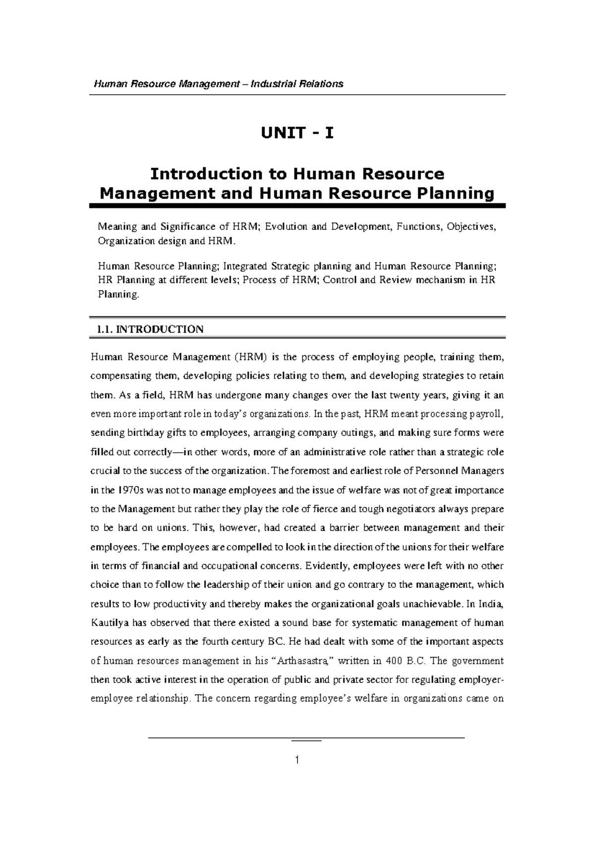HRM Final Exam Notes - Comprehensive Overview of Human Resource ...