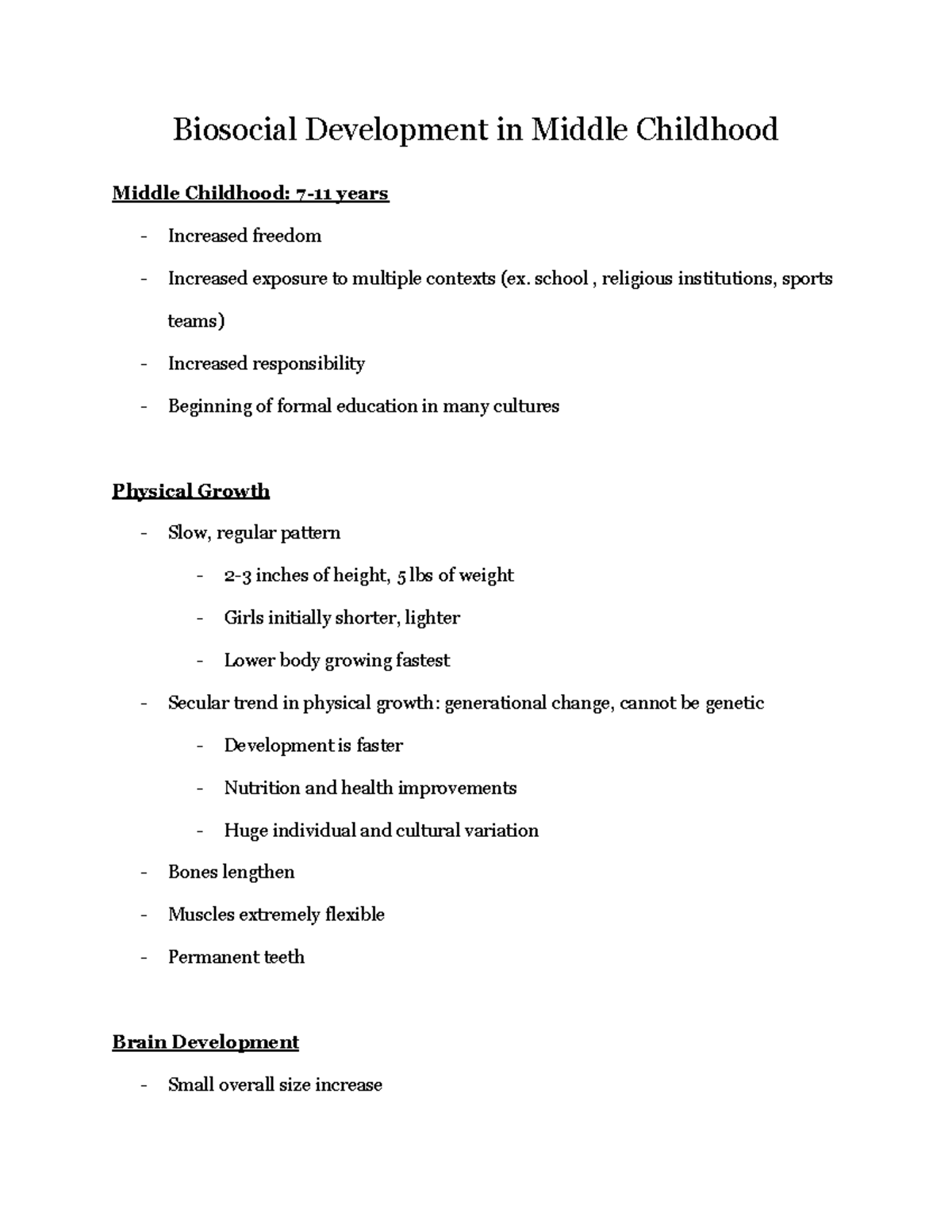 Developmental Psychology Final Exam Notes - Key Concepts and Theories ...