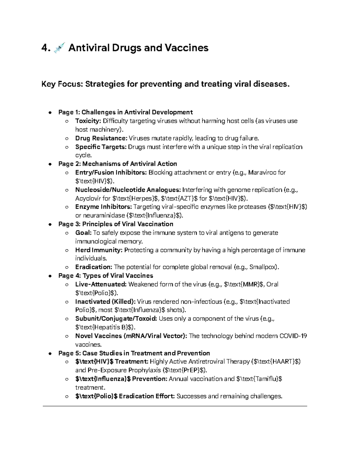 Antiviral Drugs and Vaccines: Strategies for Prevention and Treatment ...