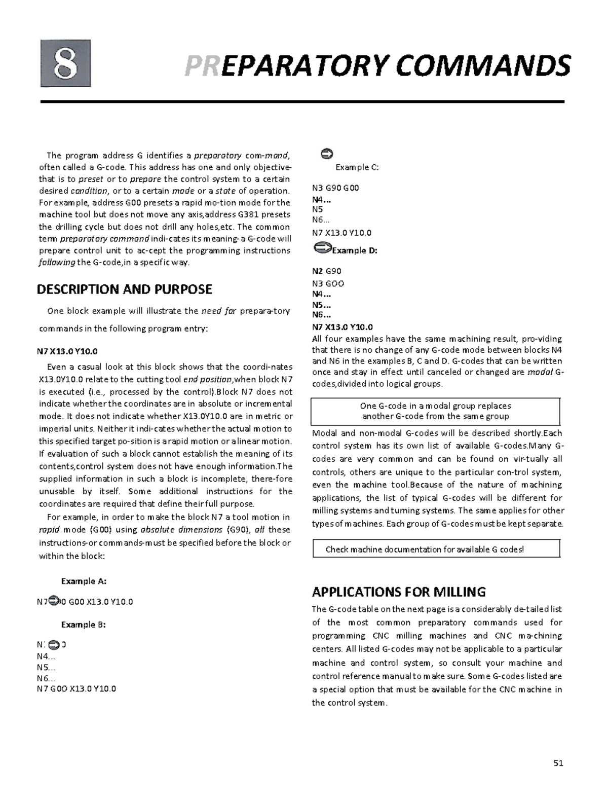 CNC Programming Handbook: Chapters 8-11 Overview and Commands - Studocu
