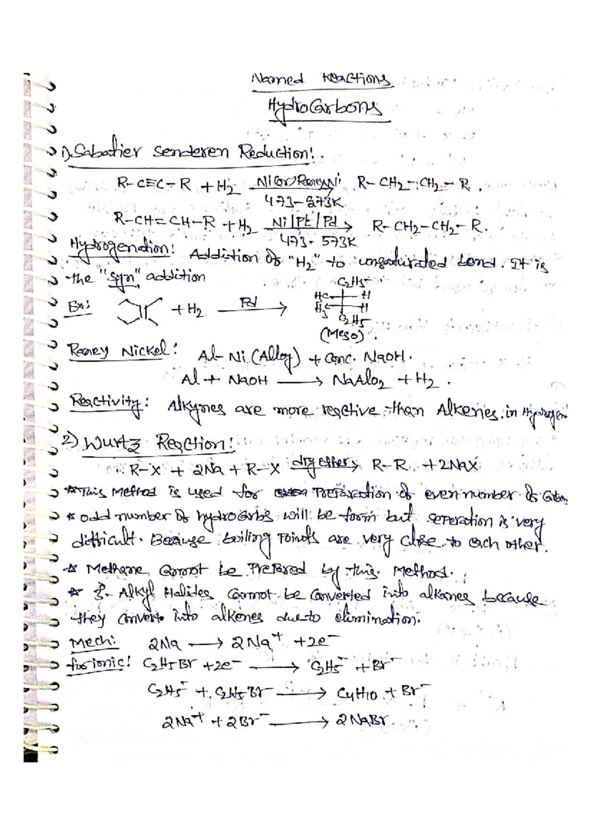 Named Reactions in Organic Chemistry: Comprehensive Notes - Studocu