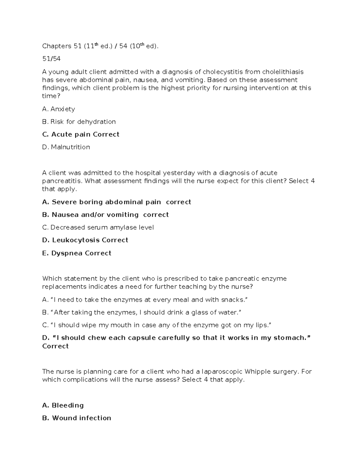 Chapters 51 and 52 students file-1 - Chapters 51 (11th ed.) / 54 (10th ...