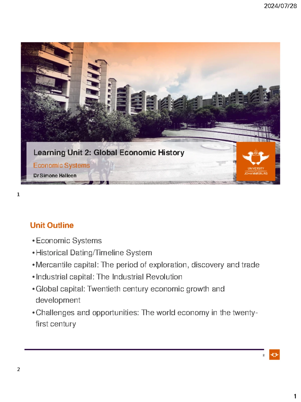 Economics 100 Learner Guide 2024: Key Concepts & Outcomes - Studocu