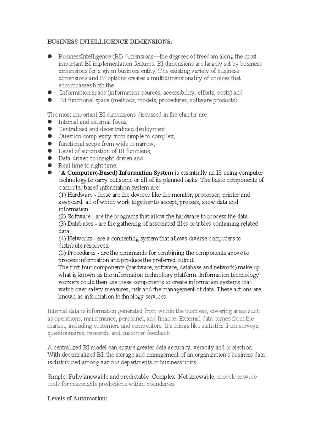 UNIT-4-DWBI: Advanced Business Intelligence Notes and Strategies - Studocu