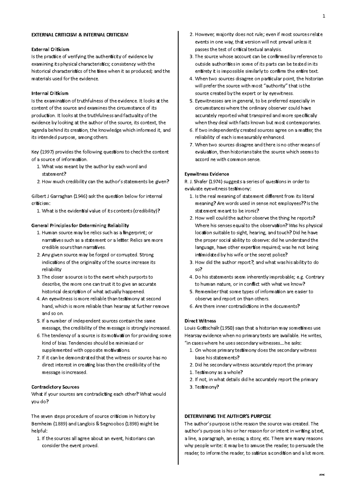 GEC102 L2 - Understanding External and Internal Criticism in Historical ...