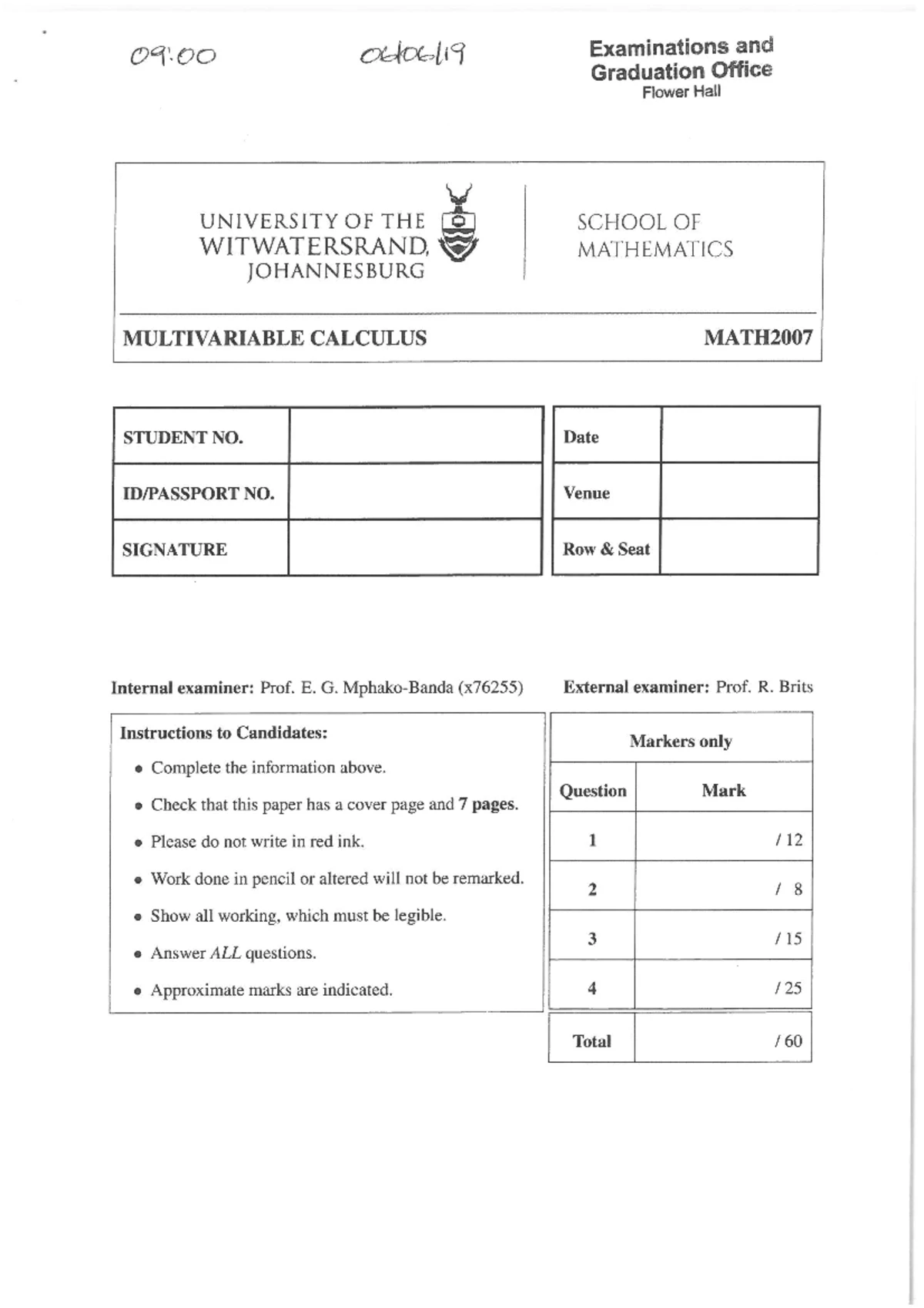 Multivariable Calculus Notes - MATH MC 2021 - Studocu