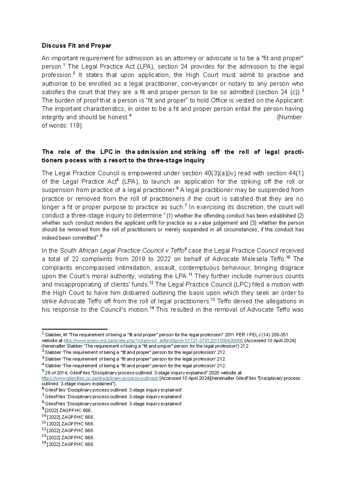 Ethics Notes 2: Understanding Fit and Proper Requirements in Law - Studocu