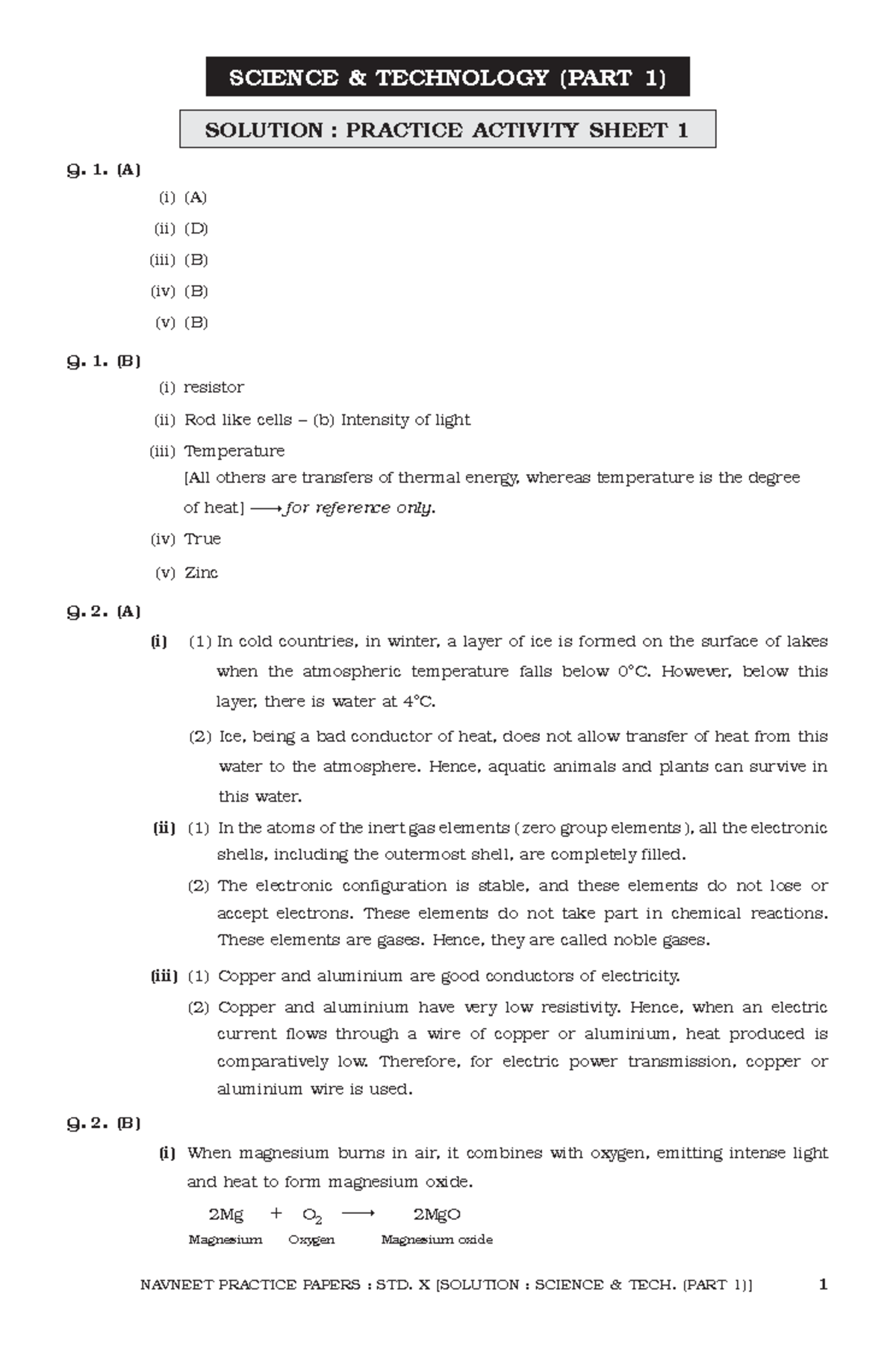 24 D0679 SCI I 01 - Science & Technology Practice Worksheet 1 - Studocu