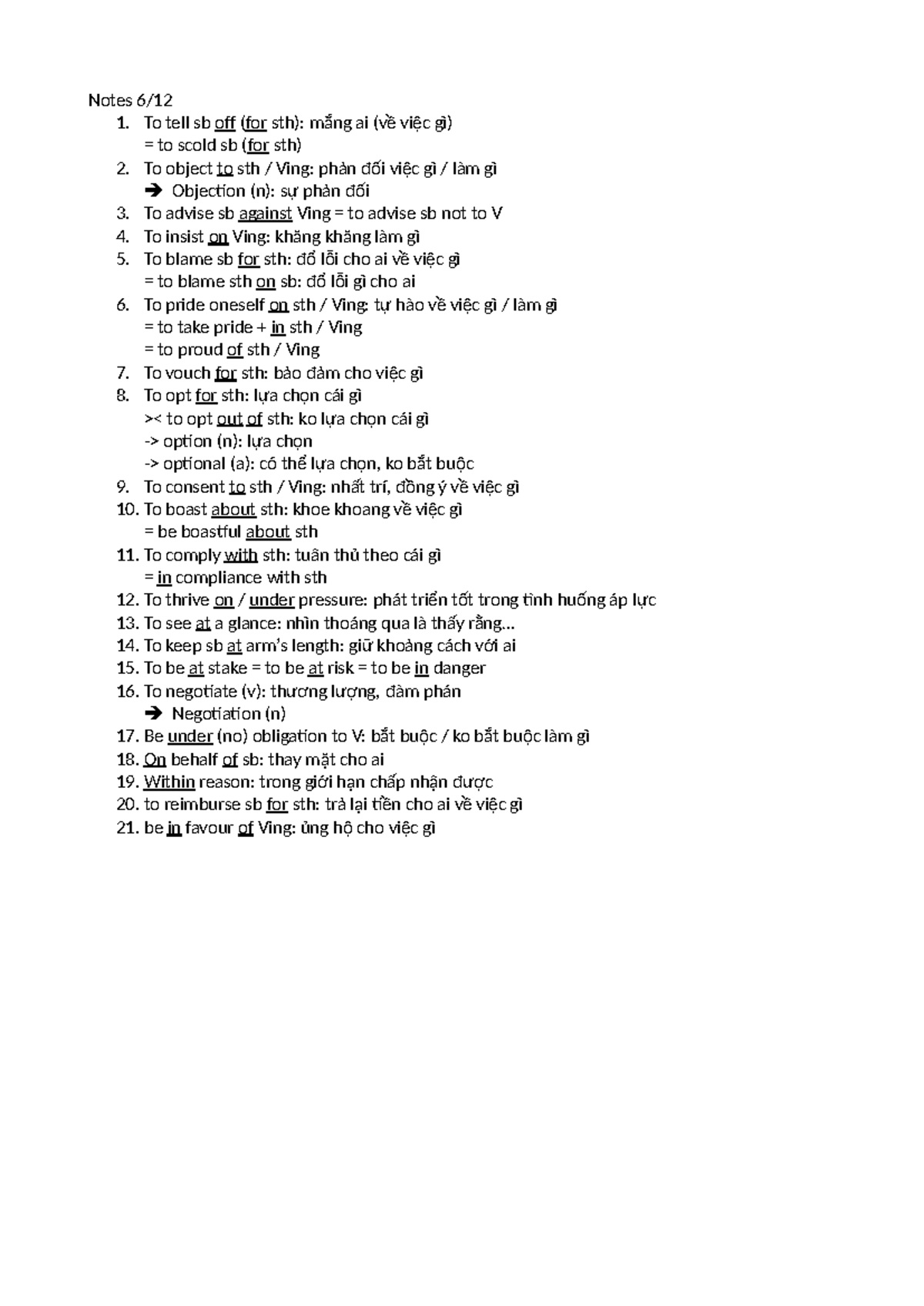 Notes 6 - Key Expressions and Phrases in English - Studocu