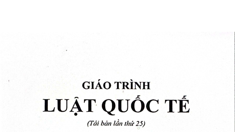 Giao Trình Luật Quốc Tế (HLU) - Tái Bản 2023 - Document Preview