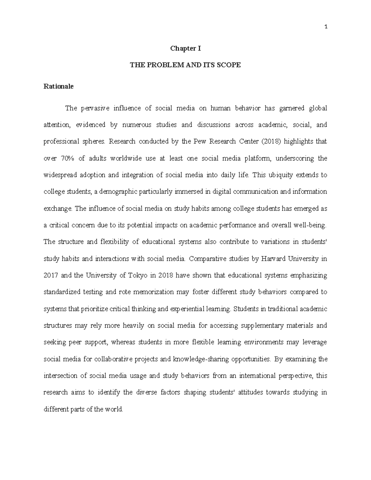 Chapter-1-5-hurhur 2 - Noteshes - Chapter I THE PROBLEM AND ITS SCOPE ...