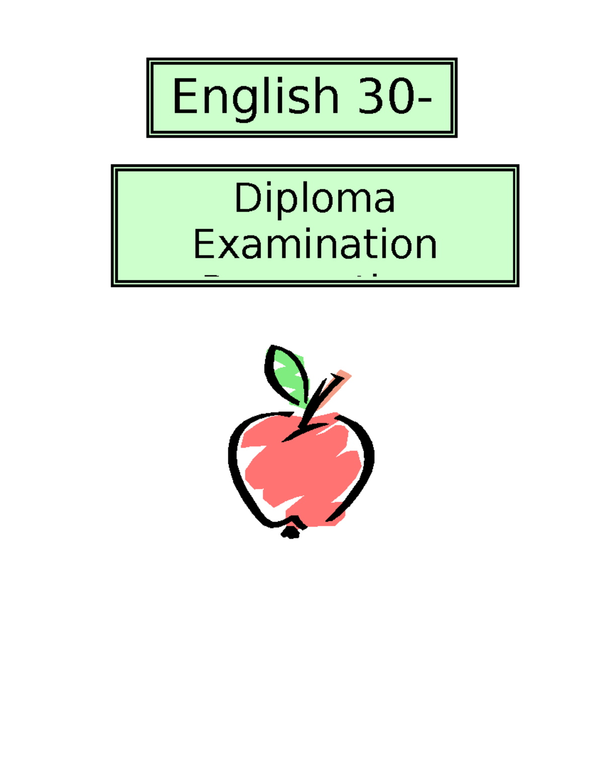 English 30-1 Diploma Exam Prep Guide for Written Response - Studocu