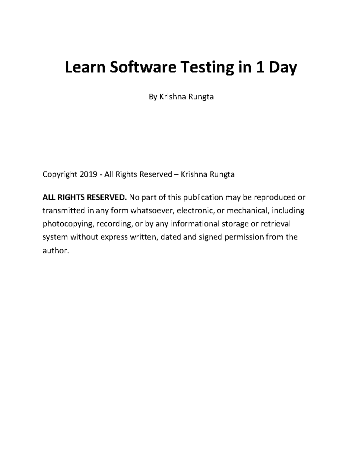 Software Testing Overview for Beginners - A Quick Study Guide - Studocu