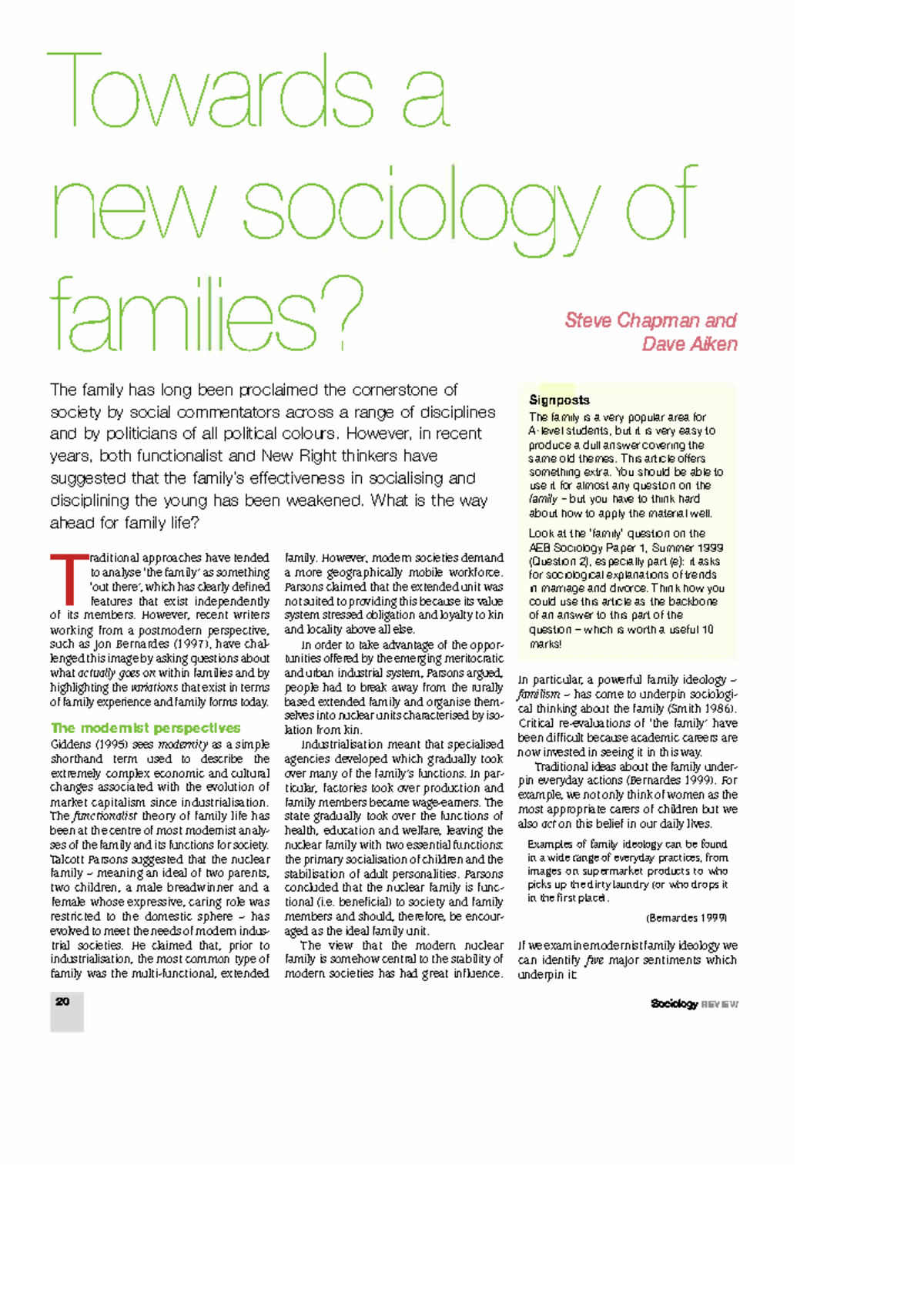 Sociology 1: The Evolution of Family Structures and Ideologies - Studocu