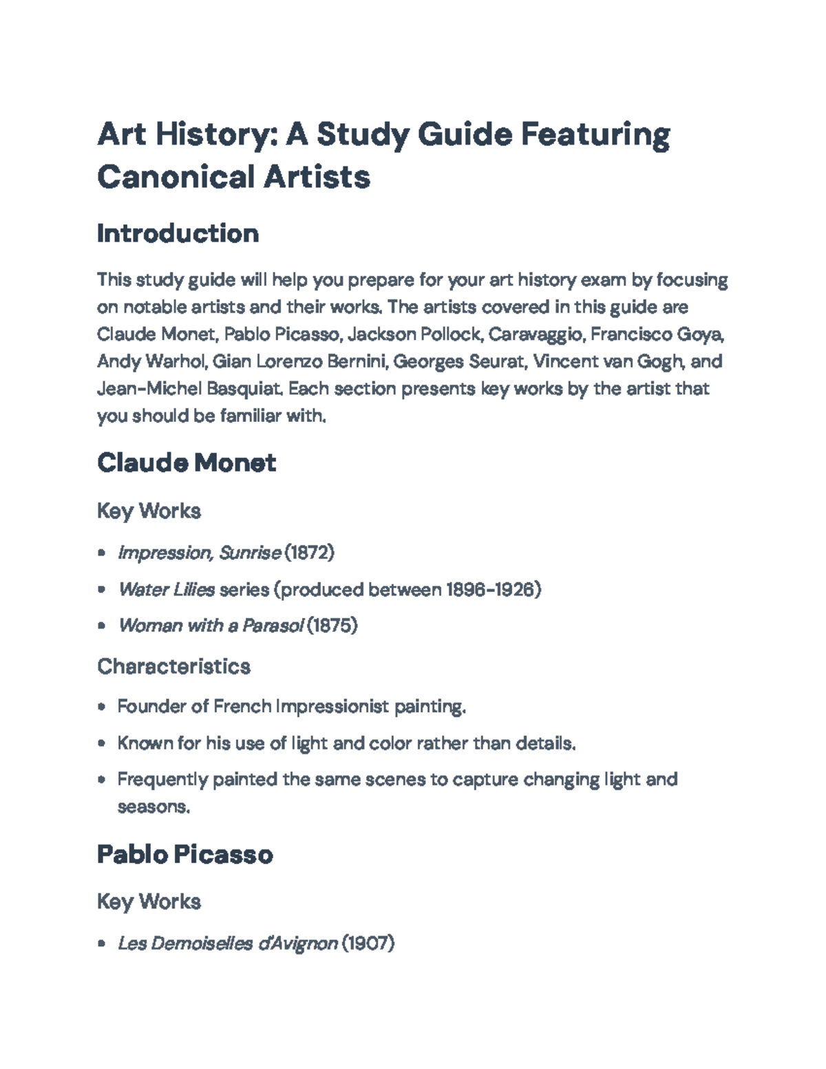 Final Exam Study Guide for Course XYZ 101: Key Concepts and Review ...