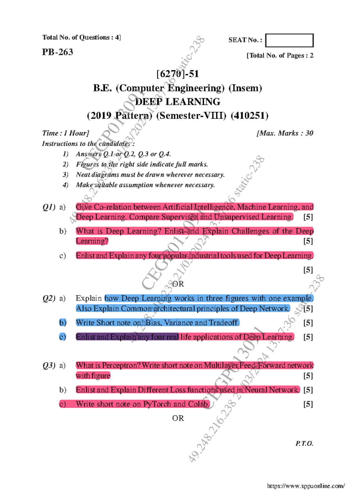 Deep Learning Insem Notes (B.E. Computer Engineering) (410251) - Studocu