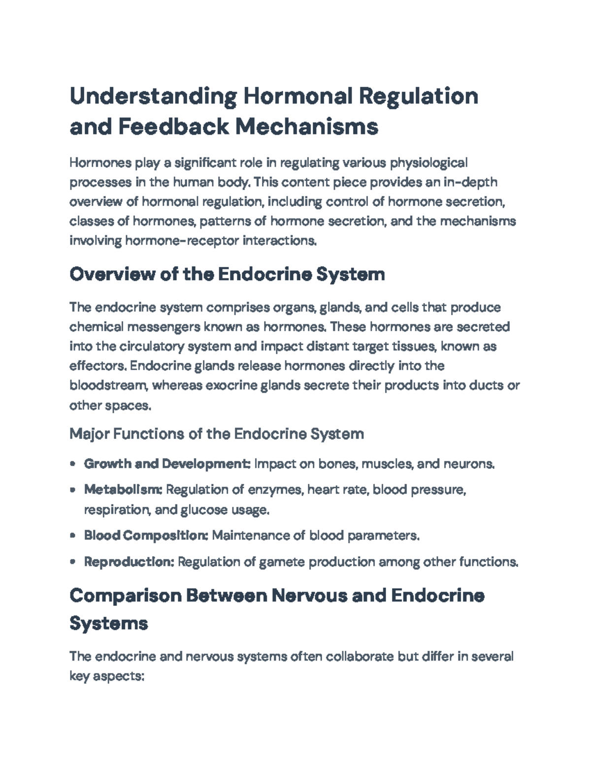 Understanding Hormonal Balance Through Medication