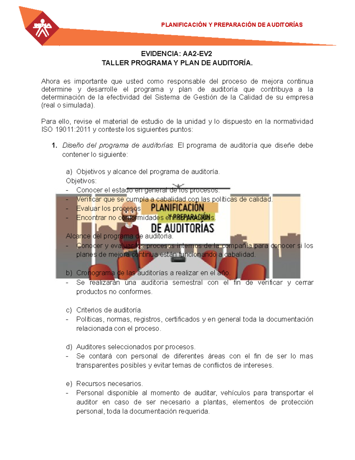 Formato Evidencia AA2 Ev2 Taller Programa y Plan de Auditoria ...