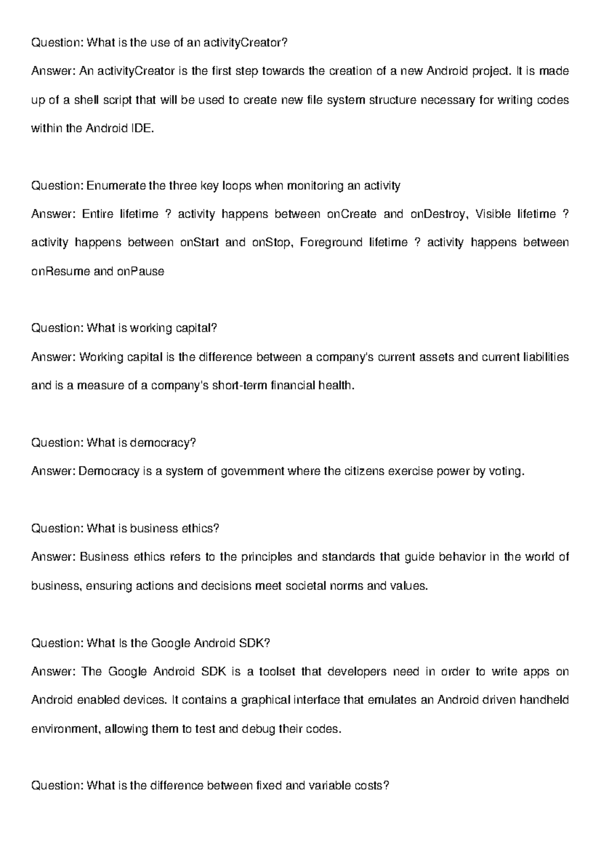 Untestable denotation's arided - Question: What is the use of an ...