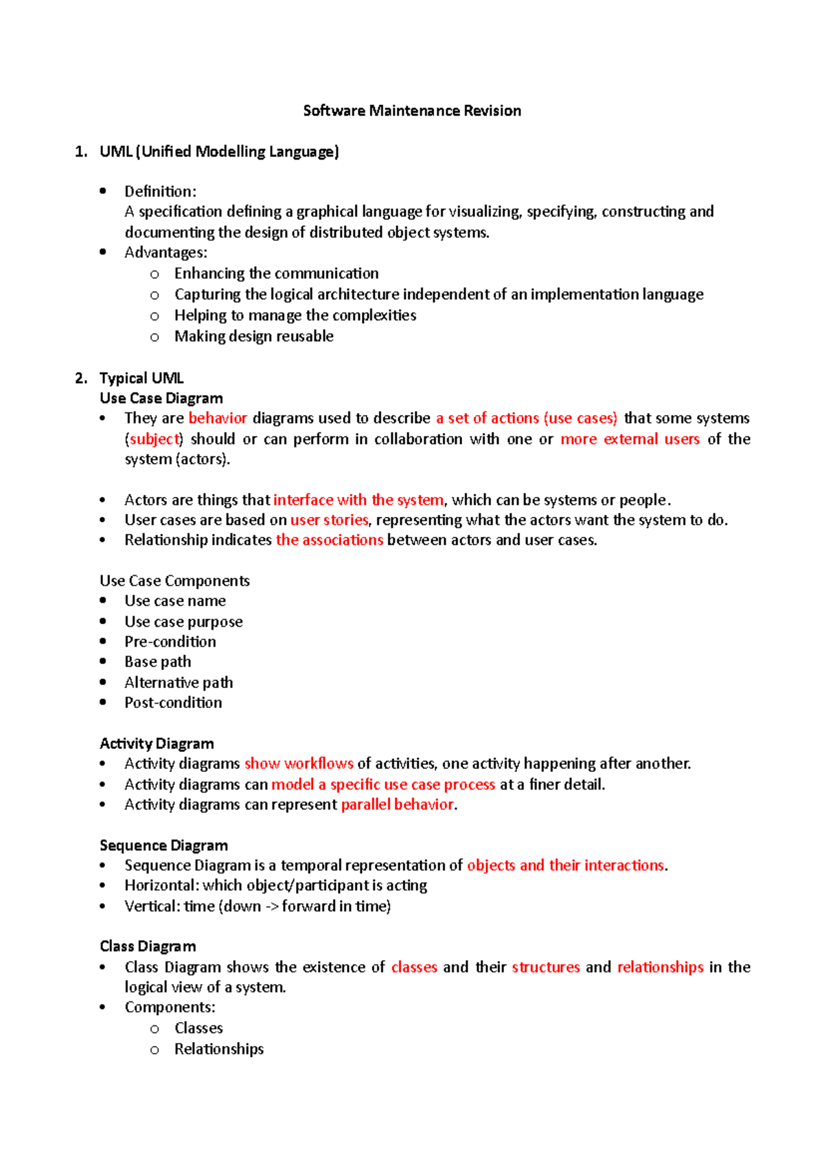 SWM Revision - The file covers 80% knowledge of the module. I made it ...