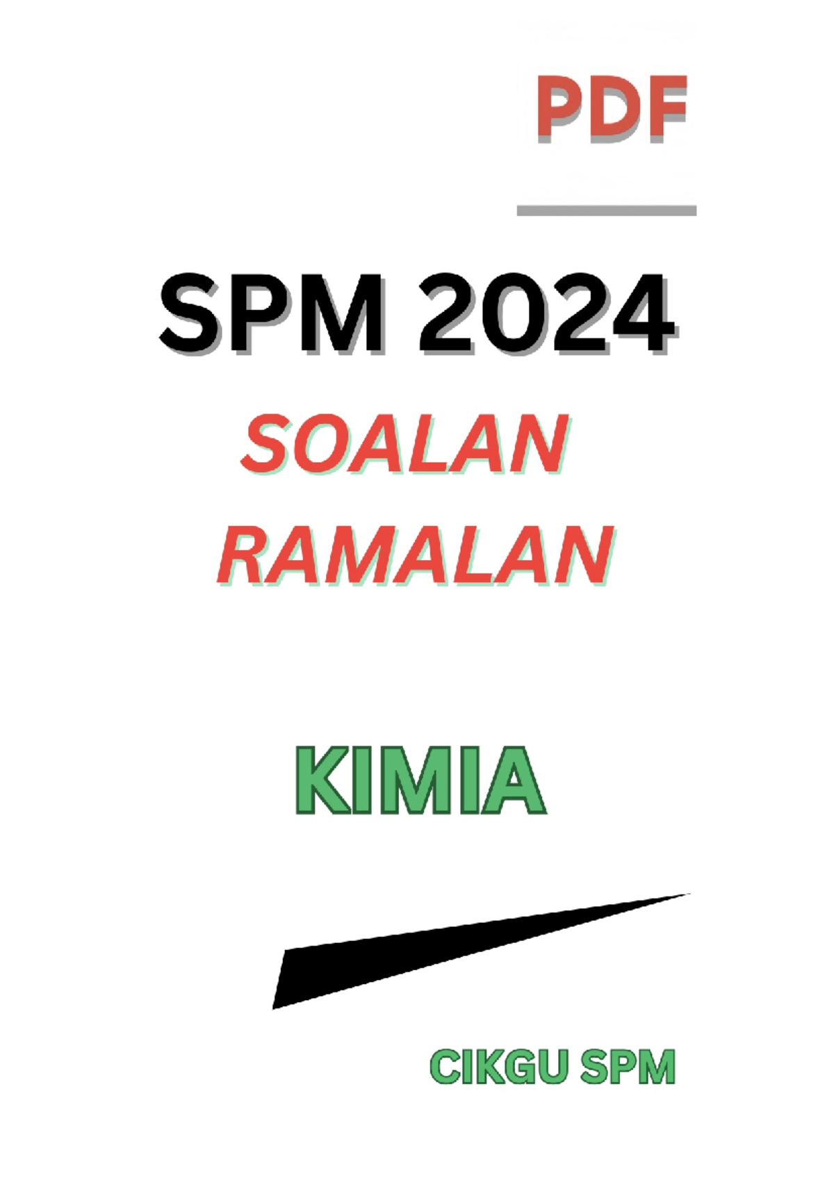 Kimia Ramalan SPM 2024 - exercise - JANGAN BUKA KERTAS PEPERIKSAAN INI ...
